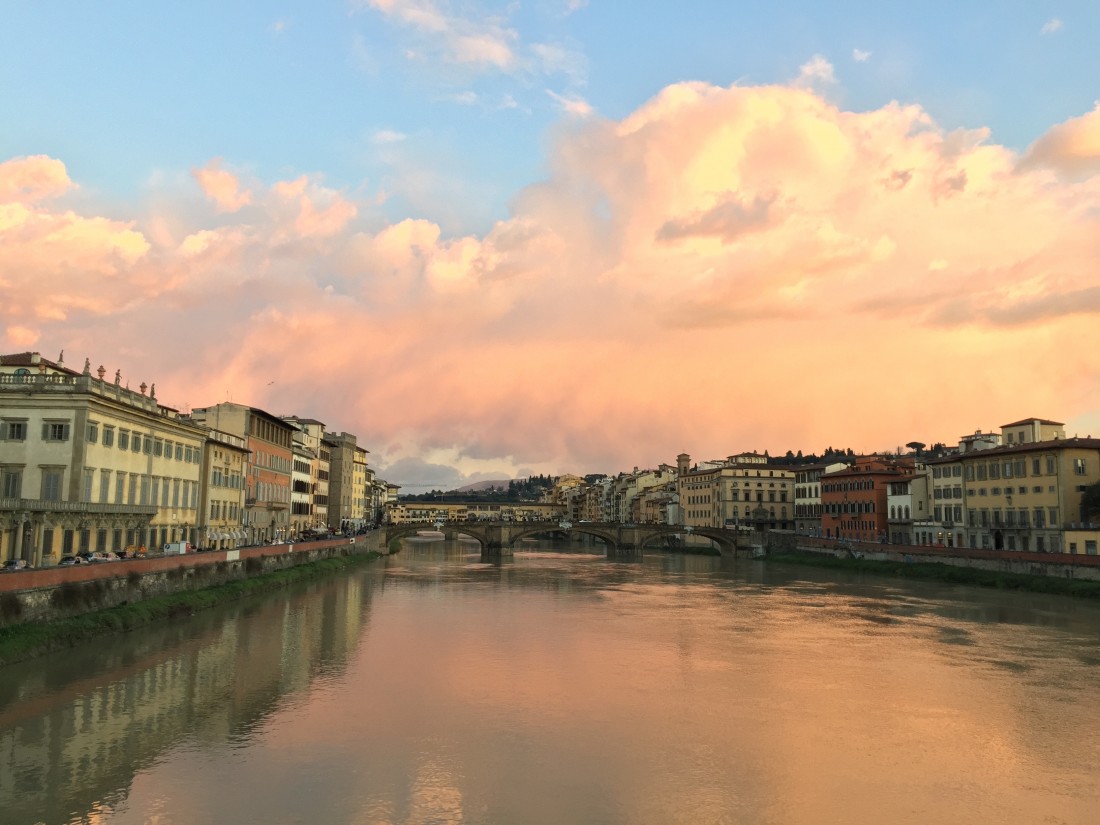 sunset in florence